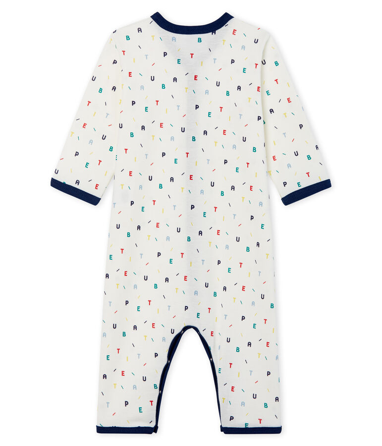 Baby Boys' Footless Ribbed Sleepsuit white/multicolor
