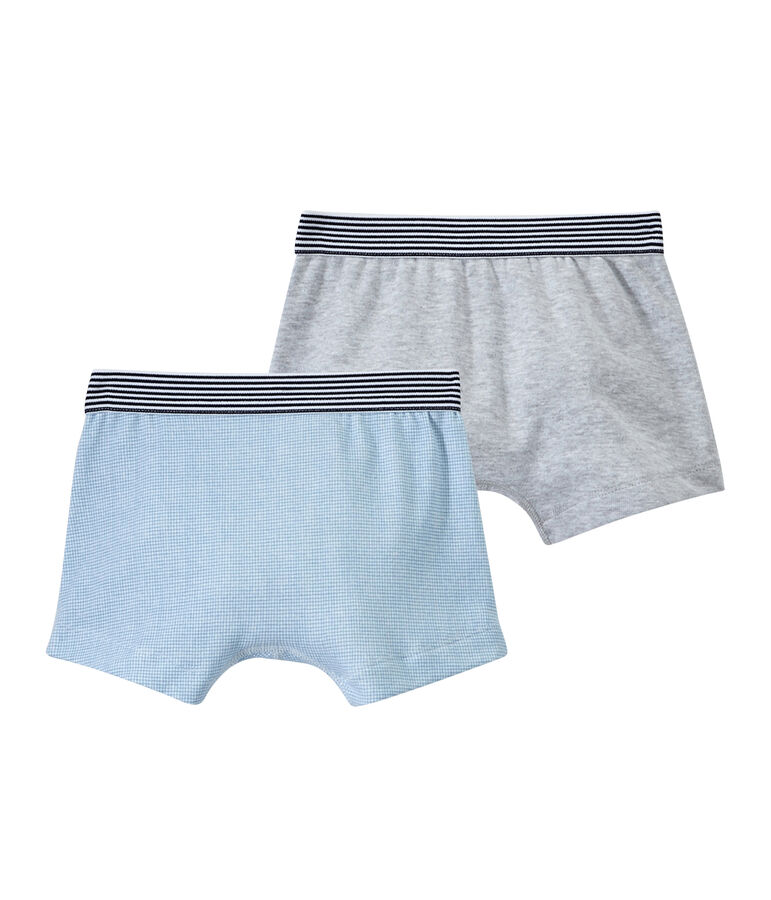 Set of 2 boys' boxers white