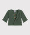 Babies' Moss Stitch Knit Cardigan CROCO green
