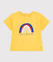 Babies' Short-Sleeved Lightweight Jersey T-Shirt NECTAR yellow