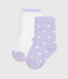 Babies' heart-print cotton socks - 2-Pack