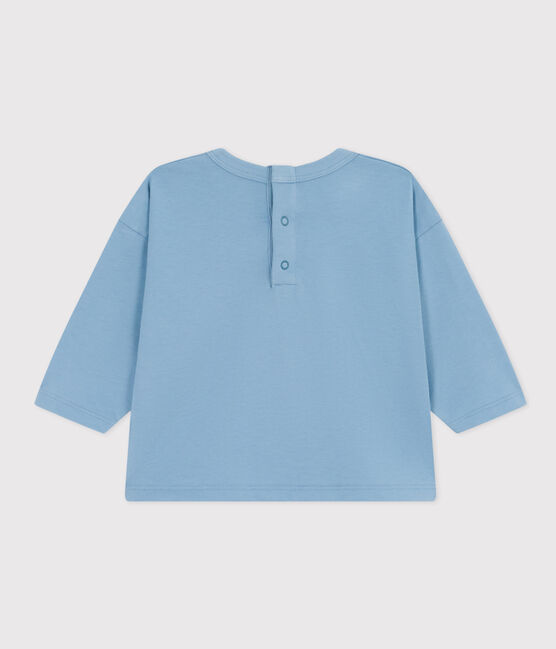 Babies' Long-Sleeved Jersey T-Shirt AZUL blue