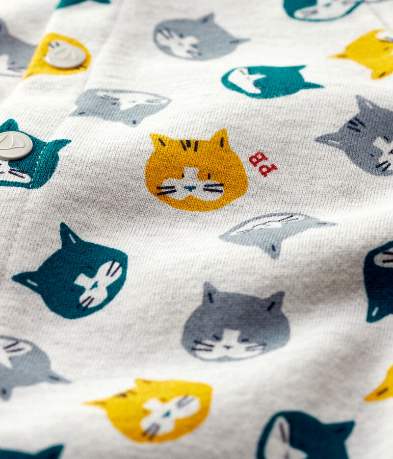 Babies' Fleece Jumpsuit grey/multicolor