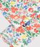 Children's cotton cardigan with flowers white/multicolor