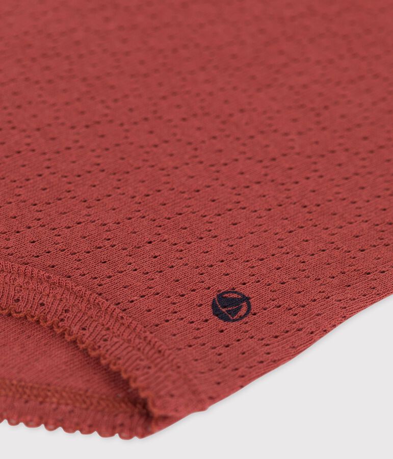 Babies' Short-Sleeved Openwork Bodysuit brown