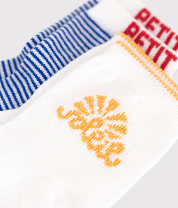 Pairs of babies' stripy cotton socks - 2-Pack multicolor