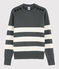 Women's Navy Cotton Pullover ORAGE grey/MARSHMALLOW white
