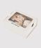 Baby Boys' Velour Fox Bonnet and Bootees Set MONTELIMAR beige/MULTICO white