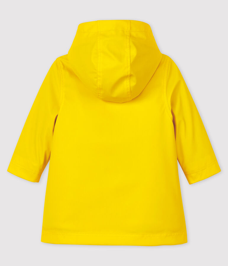 Baby's unisex waxed puffer jacket yellow