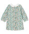 Baby Girls' Long-Sleeved Print Dress BELUGA grey/MULTICO white