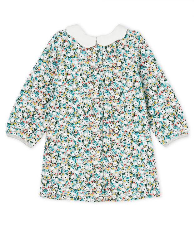 Baby Girls' Long-Sleeved Print Dress grey/multicolor