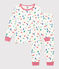 Children's Paris Print Cotton Pyjamas MARSHMALLOW white/MEDIEVAL blue/MULTICO
