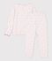 Children's cotton pyjamas with floral ruffles pink/multicolor