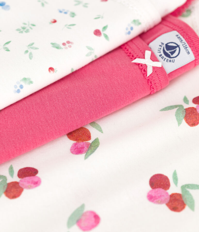 Children's fruit-print cotton tank tops with fine straps - 3-pack multicolor