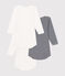 Babies' long sleeved cotton bodysuits - 3-pack variante 1