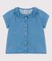 Babies' Organic Light Denim Blouse DENIM CLAIR blue