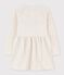 Girls' Long-Sleeved Fleece Dress MONTELIMAR CHINE beige