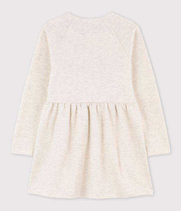 Girls' Long-Sleeved Fleece Dress MONTELIMAR CHINE