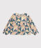 Blouse en gaze de coton enfant fille SALINE pink/MULTICO white