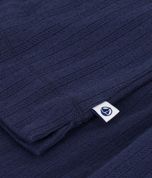 Women's short-sleeved openwork cotton pyjamas SMOKING