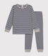 Children's stripy cotton pyjamas