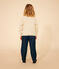 Girls' Cotton Cardigan AVALANCHE Ecru