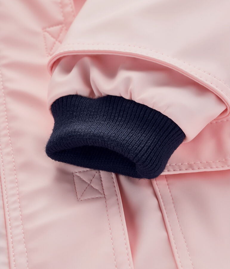Petit Bateau Baby Girls' Iconic Raincoat MINOIS pink