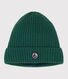 Children's knitted beanie hat lined in polar fleece