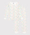 Children's Skateboard Print Fitted Cotton Pyjamas MARSHMALLOW white/MULTICO white