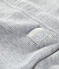 Babies' Organic Cotton 2x2 Rib Knit Leggings BELUGA CHINE grey