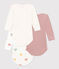 Babies' Heart Patterned Long-Sleeved Cotton Bodysuits - 3-Pack variante 1
