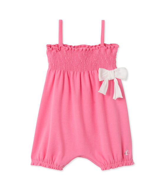 Combinaison courte bébé fille Petal pink