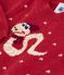 Wool and cotton knit jumper for babies CORRIDA red