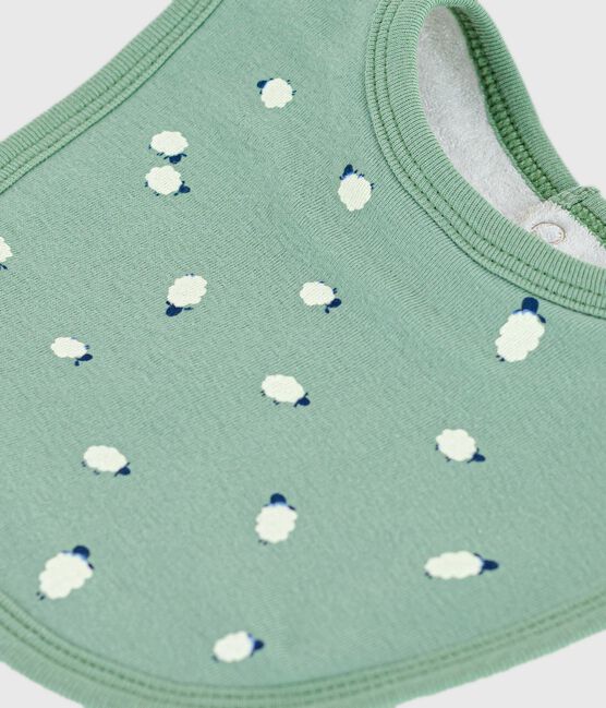Newborn babies' printed cotton bib SAULE /MULTICO