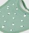 Newborn babies' printed cotton bib SAULE /MULTICO