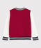 Children's Unisex Fleece Baseball Jacket red/white