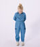 Children's long cotton jumpsuit DENIM CLAIR blue