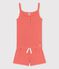 Girls' Plain Papaya Cotton and Lyocell Short Pyjamas PAPAYE pink