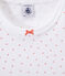 Girl's heart print nightshirt ECUME white/ROSE pink