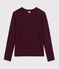 Women's long-sleeved plain cotton T-shirt MOON