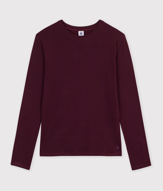 Women's long-sleeved plain cotton T-shirt MOON
