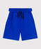 Children's plain cotton Bermuda shorts PERSE blue