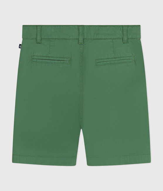 Boys' serge shorts PALMERAIE green