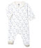 Baby Boys' Tube Knit Sleepsuit MARSHMALLOW white/MULTICO white