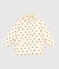 Girls' puffer jacket with fold-out hood AVALANCHE white/MULTICO