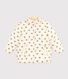 Girls' puffer jacket with fold-out hood
