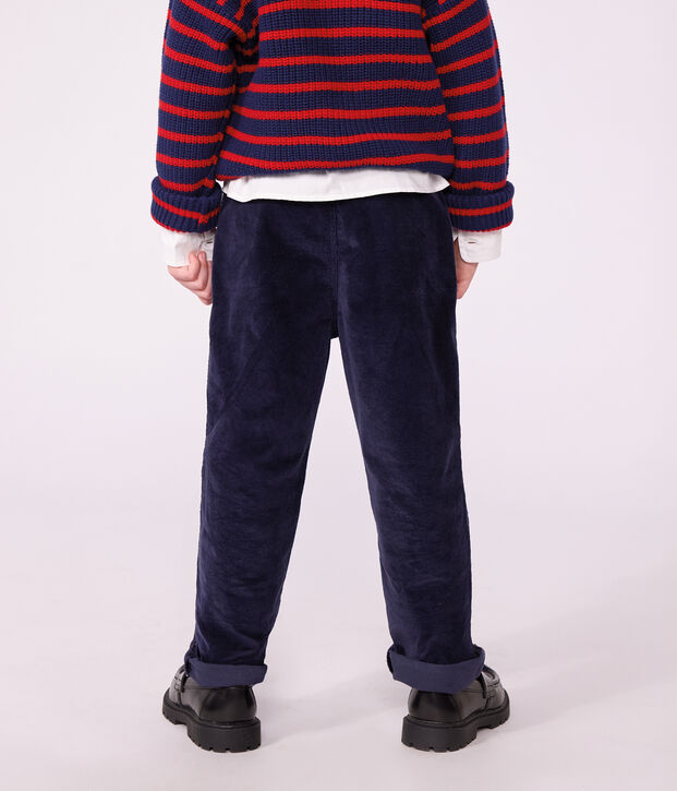 Children's straight corduroy trousers SMOKING