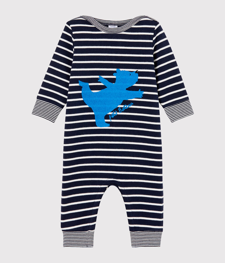 Baby Boys' Sailor Striped Long Jumpsuit blue/white