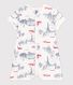 Babies' Paris-Themed Cotton Playsuit