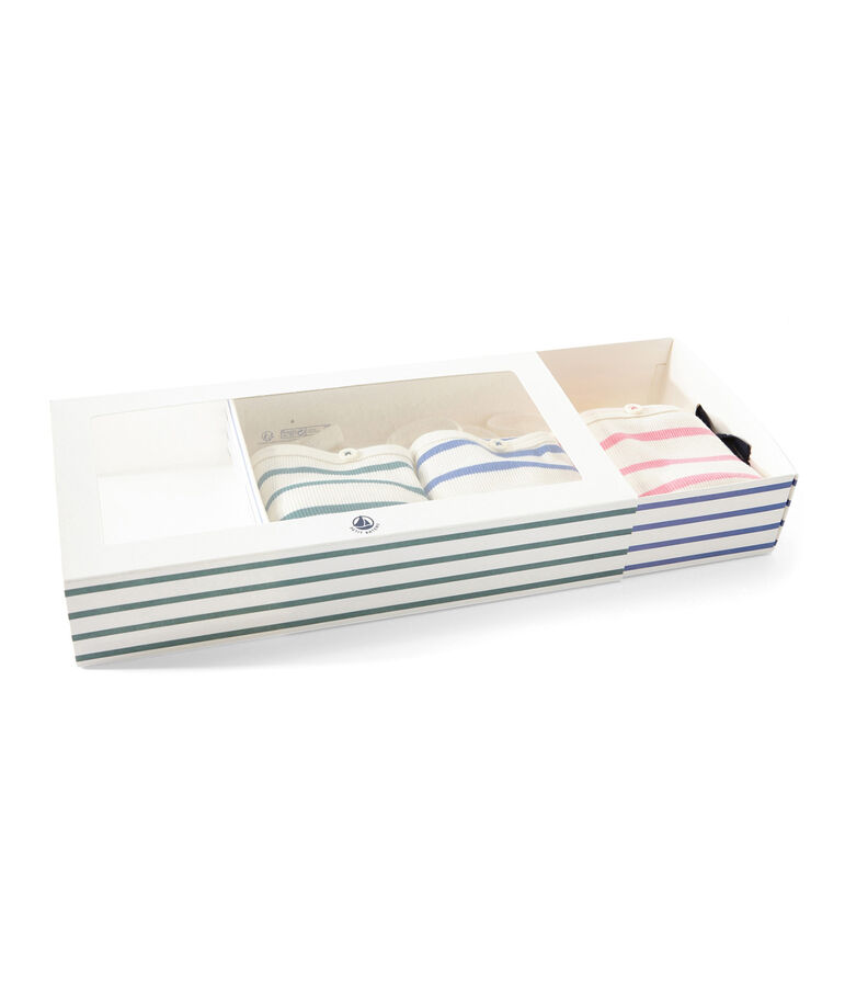 Set of 3 strap vest tops girl . white